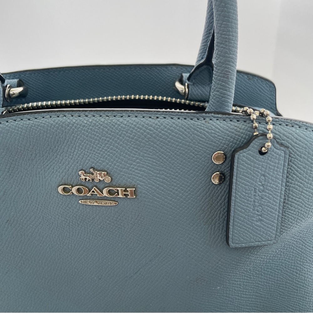 Coach Crossgrain Leather Mini Lillie Carryall Bag +matching Medium Id Zip Wallet - Picture 2 of 16